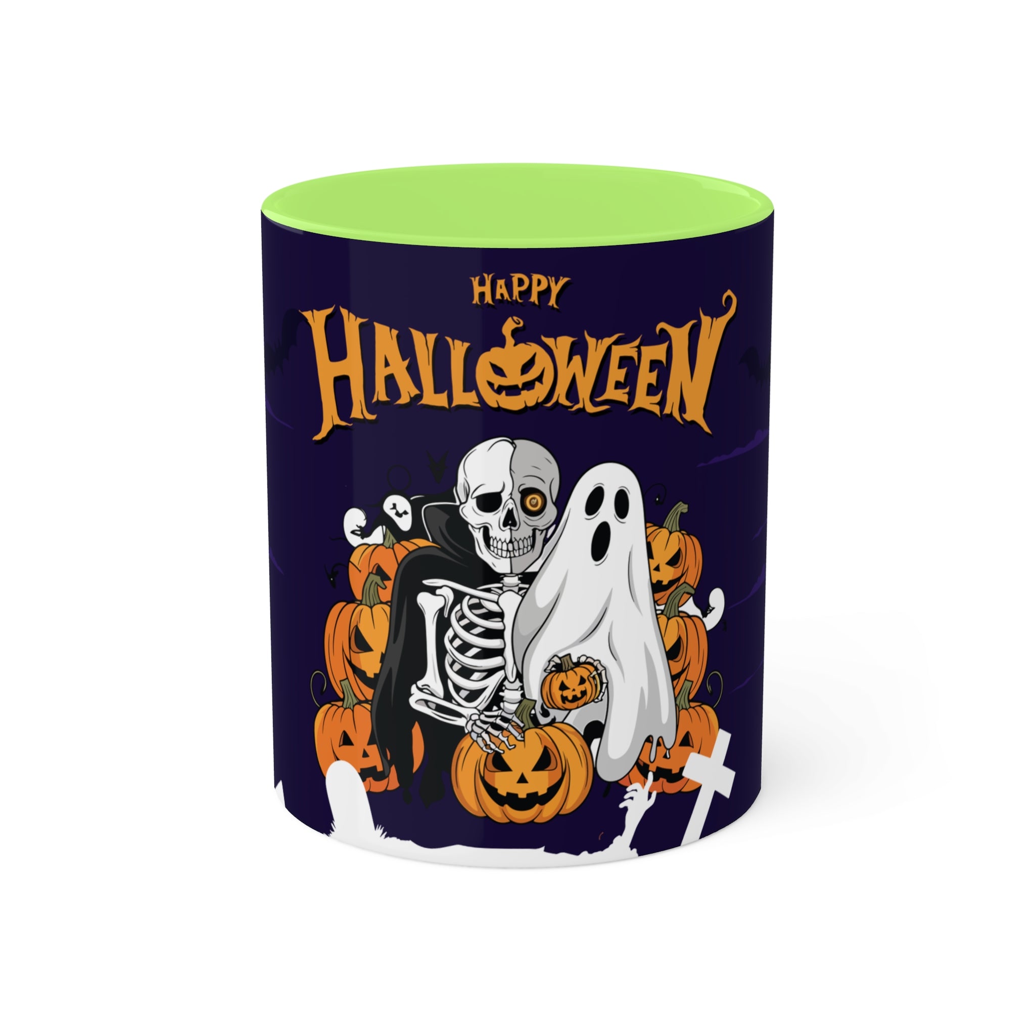 Halloween is Better with Skeleton | Colorful Mugs